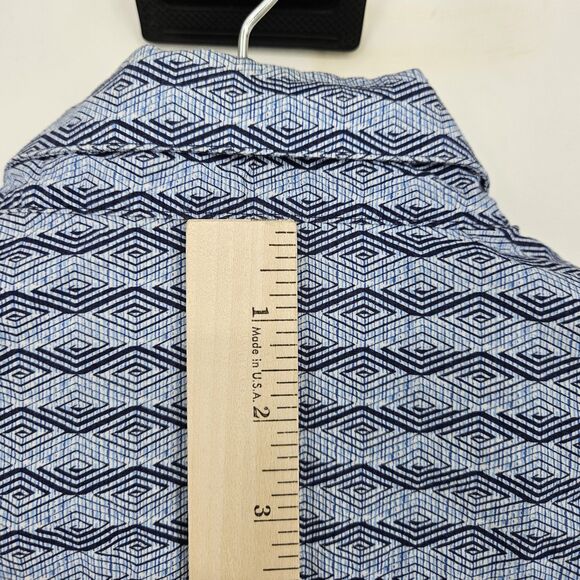 Jhane Barnes Shirt Mens Large Frequency Geometric Abstract Button‎ Down Casual - Picture 6 of 11